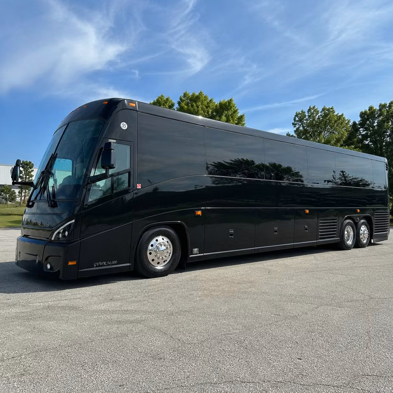 chino charter bus rental exterior