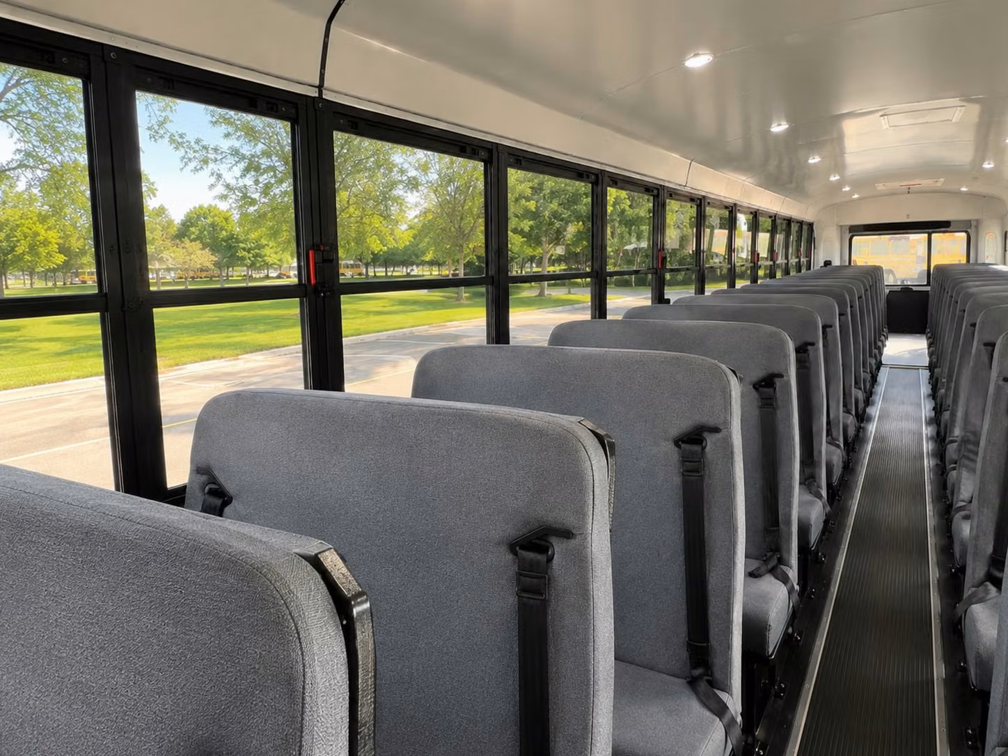 school bus inside